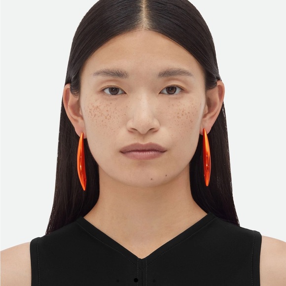 Bottega Veneta Red Sardine Earrings